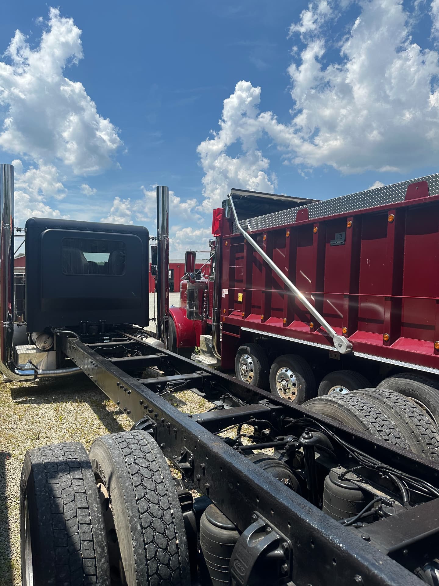 Fleet units lined up on the yard